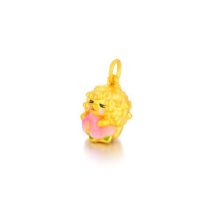 3D硬金小羊桃鎏彩吊墜：圖片 3